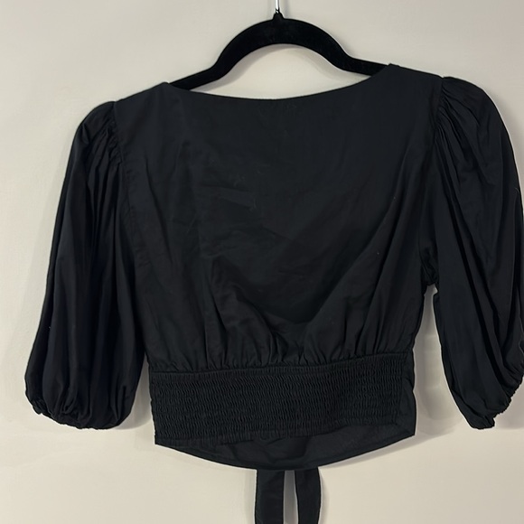 Abercrombie & Fitch cotton tied crop top - Picture 9 of 12